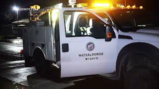 Broken Water Main Leaves Granada Hills Residents Streets Flooded At 5:30am Along Gothic #LADWP #news