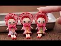 【樹脂風粘土グレイス】文化人形 DIY CLAY MINIATURE DOLLS [JAPANESE BUNKA DOLLS]