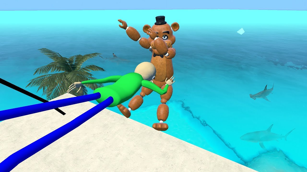 Гаррис Мод не стандартные рэгдолы/ Freddy против Baldi [Мод: FNAF/baldi's basics]