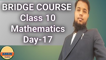 Class 10 | Bridge Course | Day-17 | Math | Urdu medium|