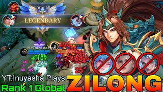Spear Of The Dragon Zilong Powerful Fighter - Top 1 Global Zilong By Ytinuyasha Plays - Mlbb