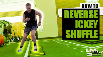 How To Do An AGILITY LADDER REVERSE ICKEY SHUFFLE DRILL | Exercise Demonstration Video and Guide