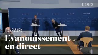 La directrice de la pharmacovigilance au Danemark s'évanouit en direct d'une conférence de presse