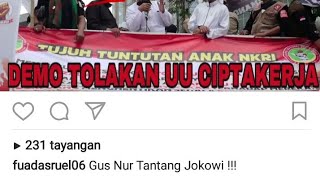 GUS NUR,  Demo TOLAK Omnibus Law