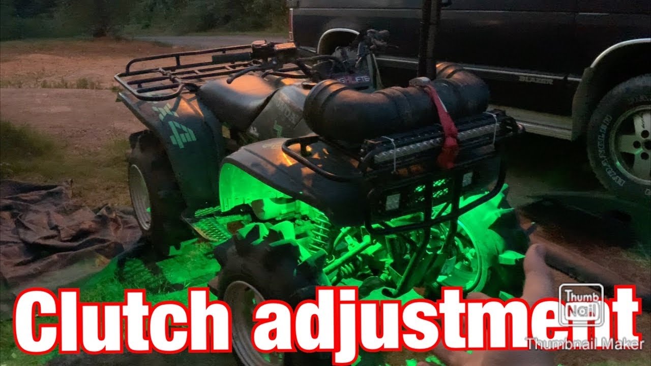 Honda 300 fourtrax clutch adjustment “how too” YouTube