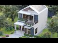 Incredible Design Idea - Small House 6x8,5 Meters - Look Special with 3 Bedroom and Balcony