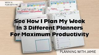 See how I use all three of my planners for the week to increase productivity!
