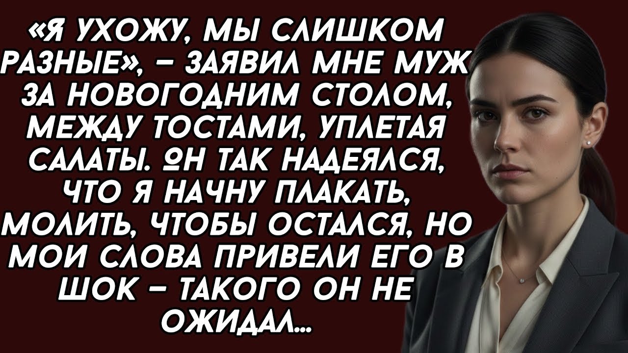 «Я ухожу, мы слишком разные», — заявил мне муж за новогодним столом, между тостами, уплетая салаты.