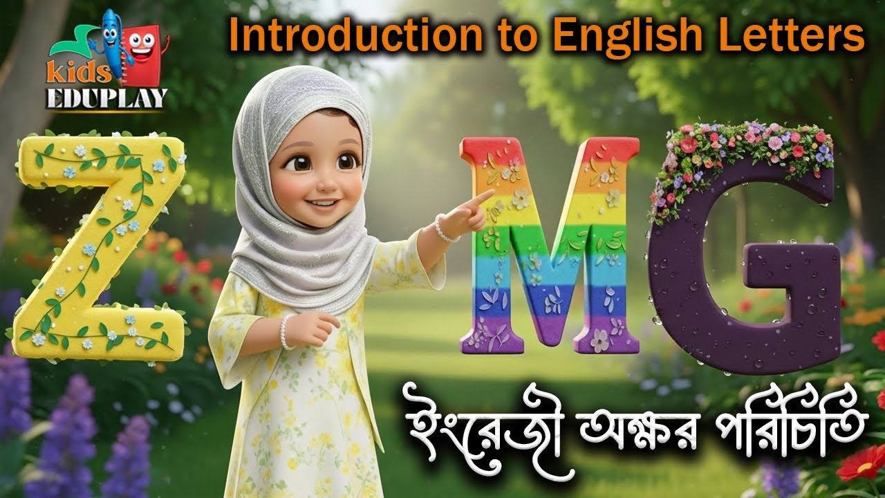 KidsEduPlay - ABCD - Introduction to English Letters - Children's English alphabet education