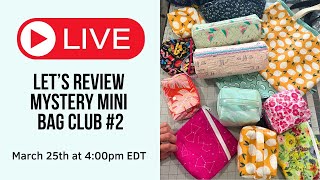 WIP WEDNESDAY #206: Reviewing 6 Mini Bag Projects we just made!