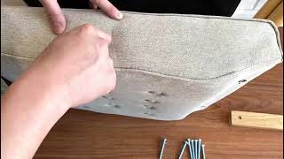 UNICOO - Mid-Century Retro Modern Solid Wood Armrest Accent Chair Installation Video