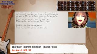 🎸 That Don't Impress Me Much - Shania Twain Guitar Backing Track with chords and lyrics