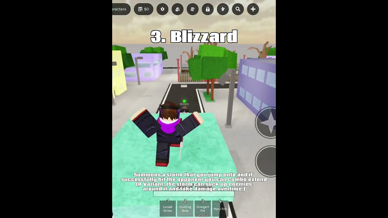 Uraume Moveset JJS Jujutsu Shenanigans