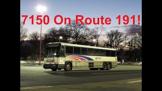 NeoplanDude | NJ Transit 2008 MCI D4500CL #7150 On Route 191, To New York!