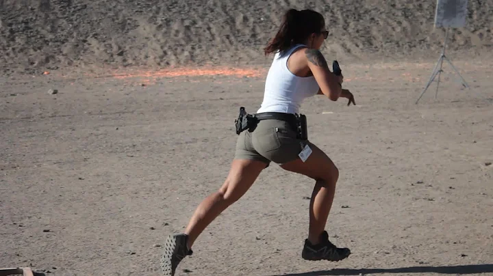 Michelle Viscusi Shooting Spring Steel With Her Gl...