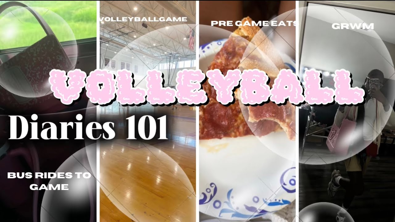 VOLLEYBALL DIARIES ♡ | GRWM , school vlog , Volleyball Game , bus rides ...