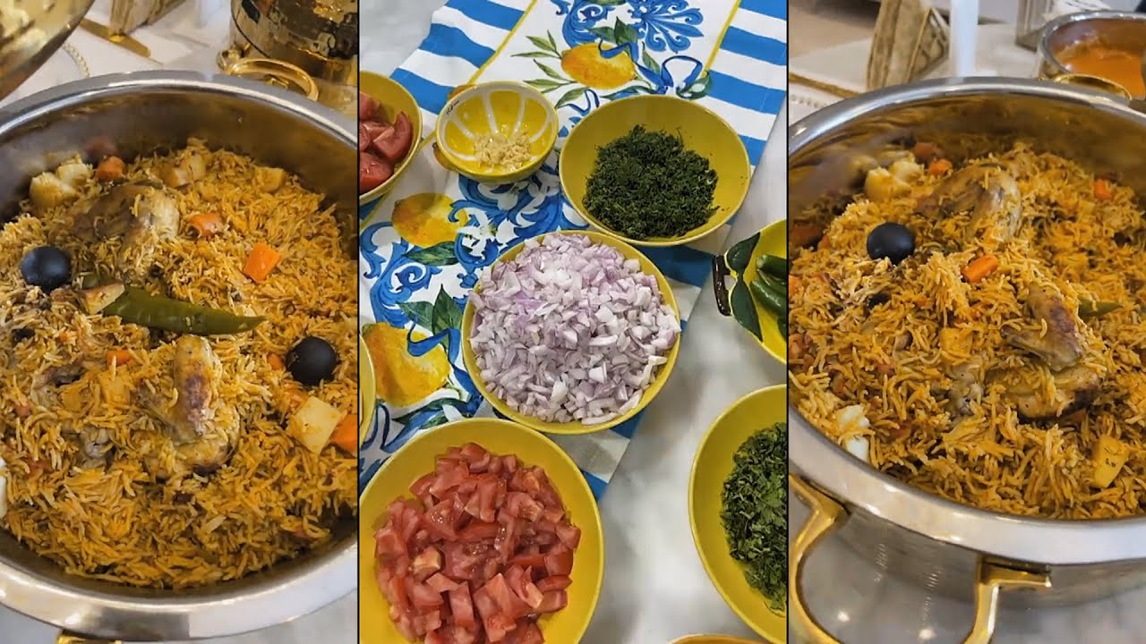 عقيل الرئيسي يطبخ فطور رمضان الكبسة سعودية مع الدقوس وسلطة النقت مع الشيبس❤️