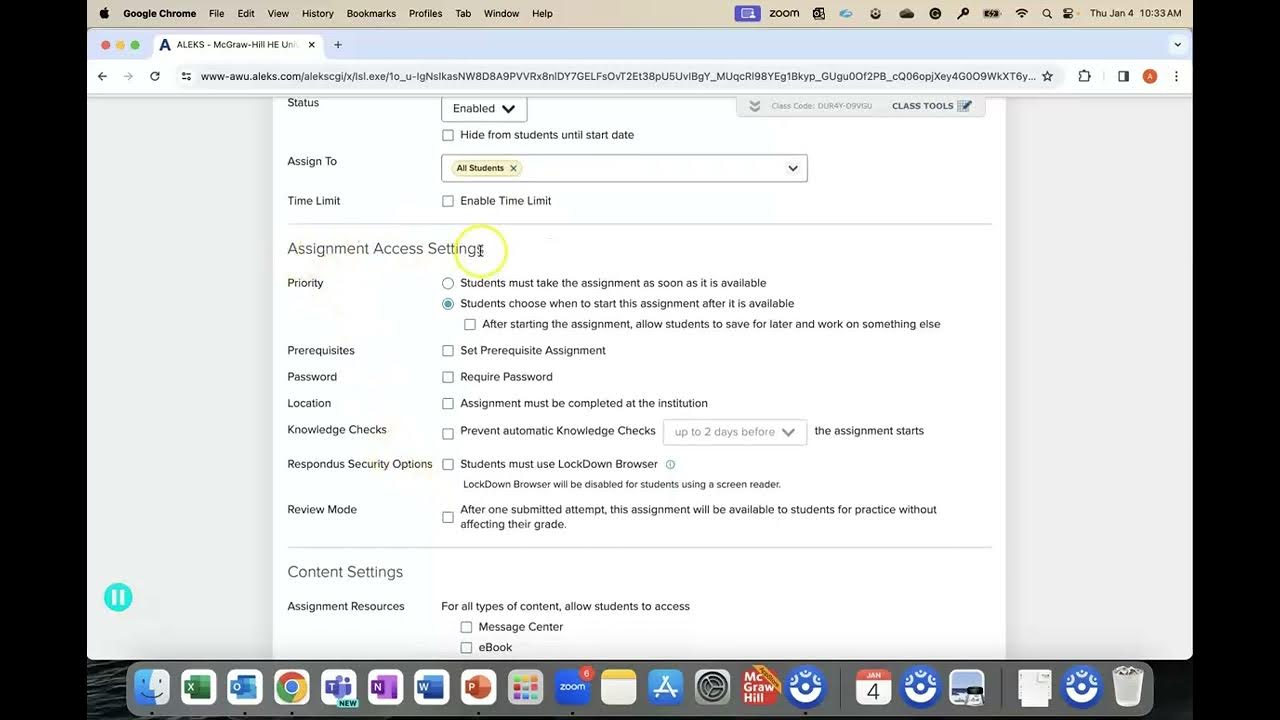 Aleks how to implement respondus monitor lockdown browser youtube