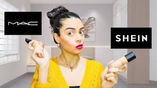 فاونديشن للبشرة المختلطة والبشرة الدهنية مكياج شي ان او كريم اساس ماك- SHEIN Makeup Vs. MAC 2021