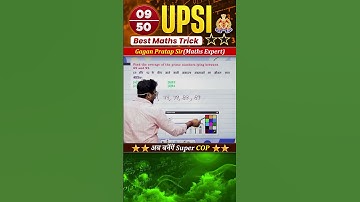 #9) UPSI 2025 Best MATHS Tricks अब बनेंगे Super COP ⭐⭐ Gagan Pratap Sir #upsi