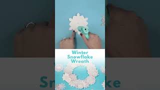 DIY Winter Snowflake Wreath