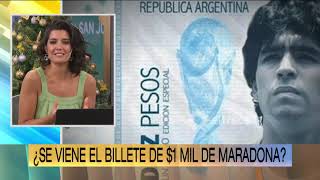 "A Diego": A 10,000-peso bill featuring Diego Maradona is coming soon.