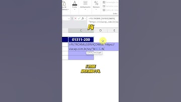APRENDA RÁPIDO: Montando uma TABELA de BUSCA de ENDEREÇO com CEP! VEJA AQUI AGORA! #excel #dicas