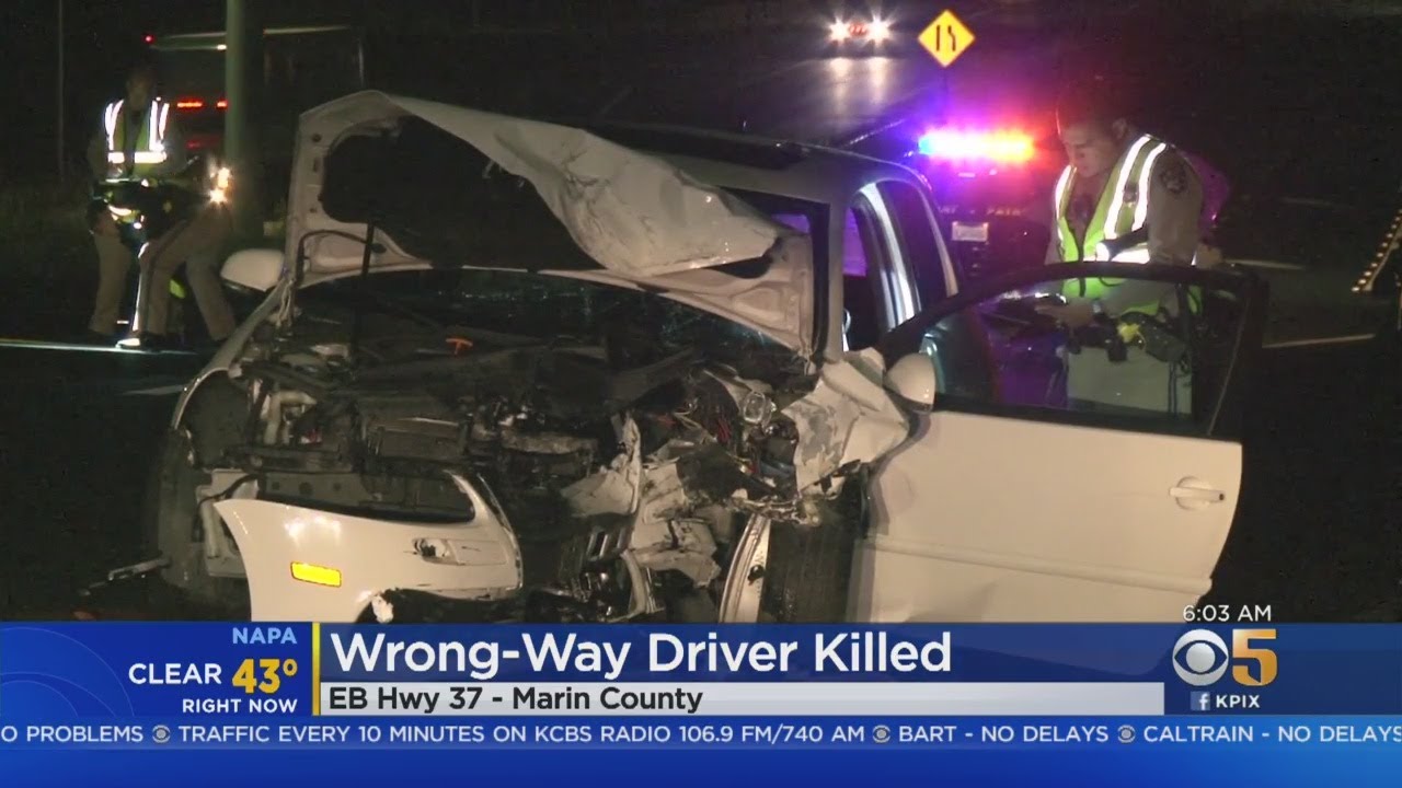 Wrong-Way Driver Killed In Novato Crash - YouTube