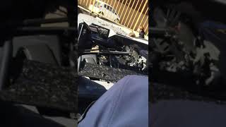 Lamborghini huracan crash aftermath in London