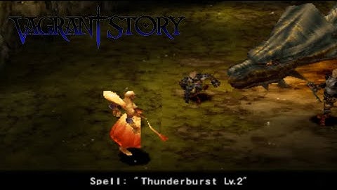Vagrant Story Duane and Grissom VS Fire Elemental and Earth Dragon