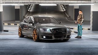 Audi S8 D3 By Fishu Night Run Nysa Poland V10 A7Iii 4K