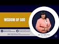 Wisdom of God | Dr. Avril Riley | Newborn Covenant Church