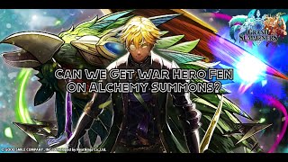 Alchemy Summons? Can You Get War Hero Fen? Solid Pull Session Thanks Grand Summoners