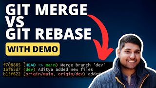 Git Merge VS Rebase In REAL TIME | DevOps Shack