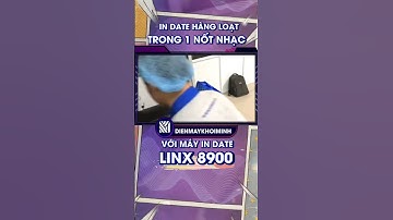 In date hàng loạt trong 1 nốt nhạc với máy in date Linx 8900 #Shorts