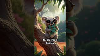 🐨🌿 Top 5 Favorite Koala Foods! | Cute + Science Facts for Kids | Animal Flow Factory