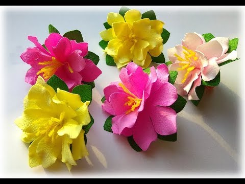 Цветы из фоамирана для начинающих мастер класс - YouTube