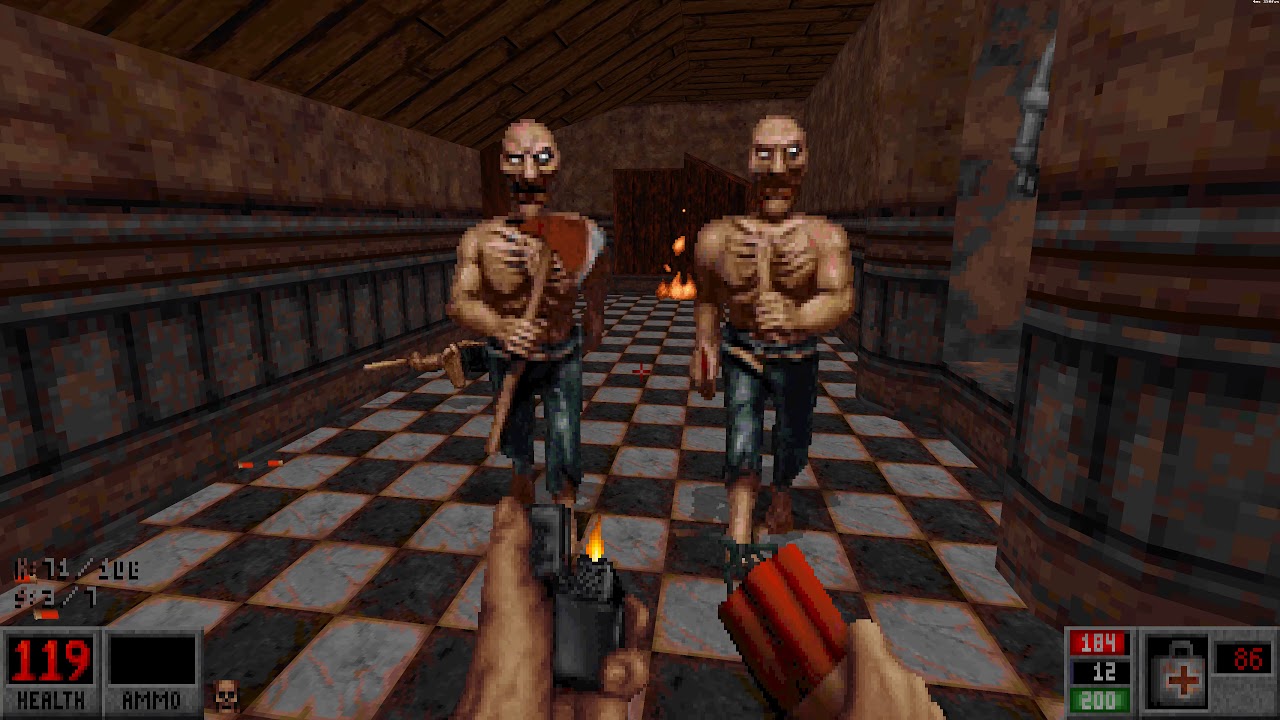 Blood: French Meat (BloodGDX) - E1M5 Fire Wings Airport - All Secrets pc remote