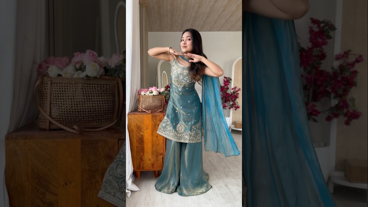 Rama Blue Soft Fendy Silk Suit