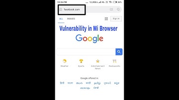 Mi Browser vulnerable to URL Spoofing|| practical