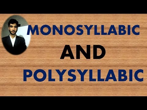 Video: Wat zijn monosyllabische en polysyllabische woorden?