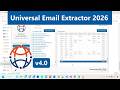 Universal Email Extractor v4.0 | How to Scrape Emails, Phones Numbers & Contact Info from websites