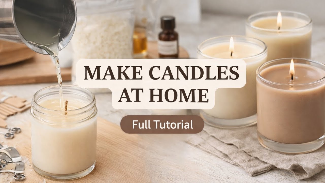 Candle Making for Beginners(Tutorial + Kit Unboxing)
