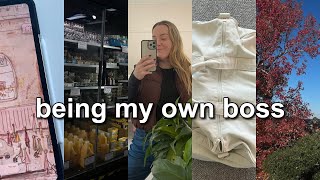 being my own boss, how I plan my weeks, productivity, work life balance, realistic weekly vlog!