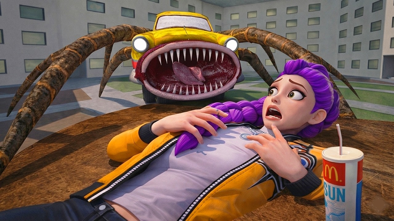 Rumi was hurt by the Car Eater in Garry’s Mod.