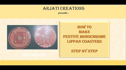 Lippan Festive Coasters / Lippan style coasters / How to make Lippan coasters / Festive special