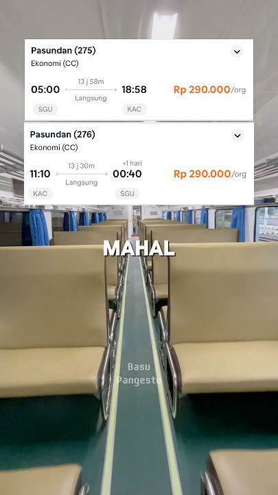 KERETA YANG KURANG WORTH IT ? #pasundan #kursitegak #keretaekonomi