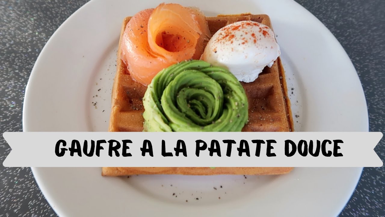 GAUFRES À LA PATATE DOUCE AVOCAT SAUMON FUME ET OEUF POCHE | TUTO COMMENT FAIRE  DES OEUFS POCHES