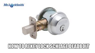 How to Rekey Lock Schlage B660 Deadbolt | Mr. Locksmith Video