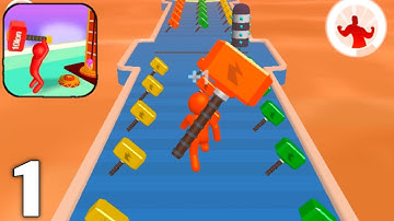 Giant Hammer - Gameplay Walkthrough Part 1 All Levels 1-30 (Android & iOS)